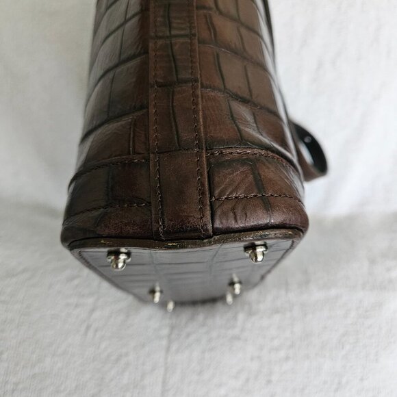 🔆50% OFF! Vintage Dooney & Bourke Croc Embossed Small Hobo Shoulder Bag - Picture 4 of 16